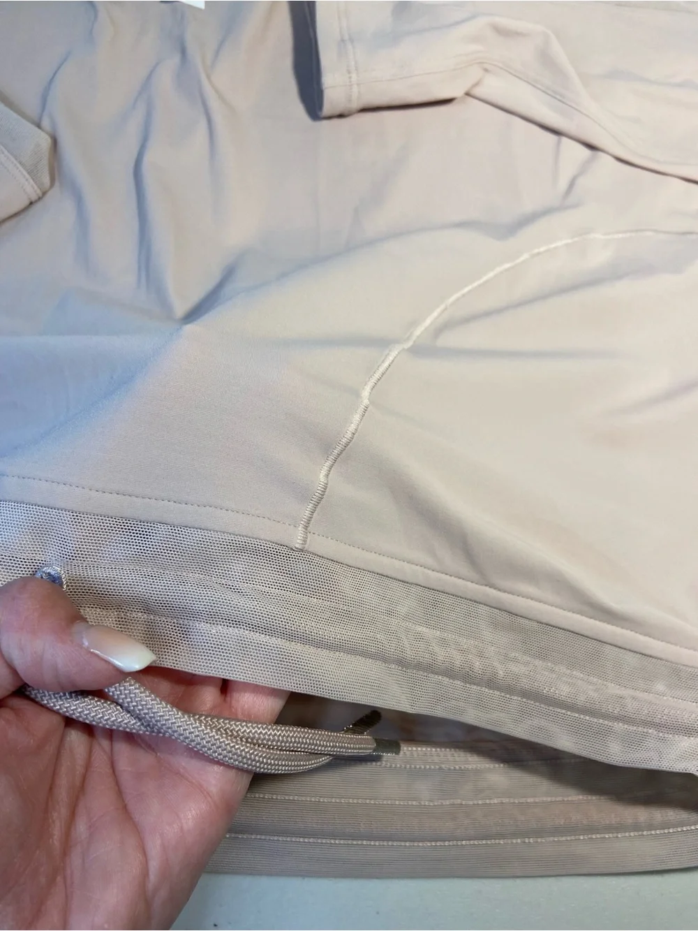 lululemon athletica Light Blush Long-Sleeve Drawstring Top